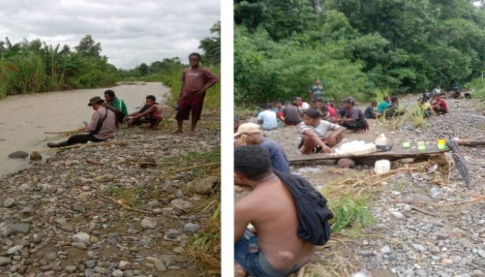 KALI SIBOILI WAISIKA MELUAP, SATU ORANG HILANG TERSERET ARUS BANJIR